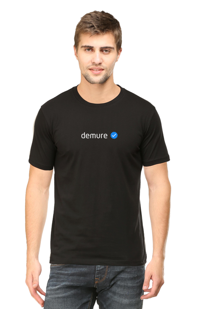 Certified Demure - Evoke Bean Unisex Regular Fit Printed Graphic T-Shirt – Black