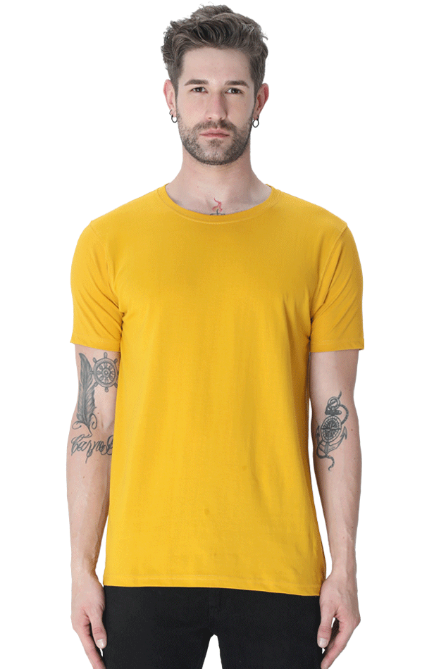 Classic - Evoke Bean Unisex Regular Fit Solid T-Shirt – Vibrant 17 colours available