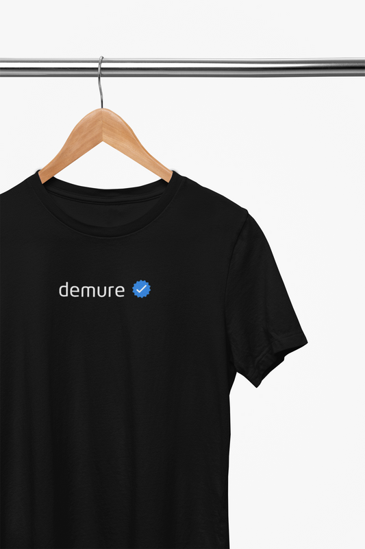 Certified Demure - Evoke Bean Unisex Regular Fit Printed Graphic T-Shirt – Black