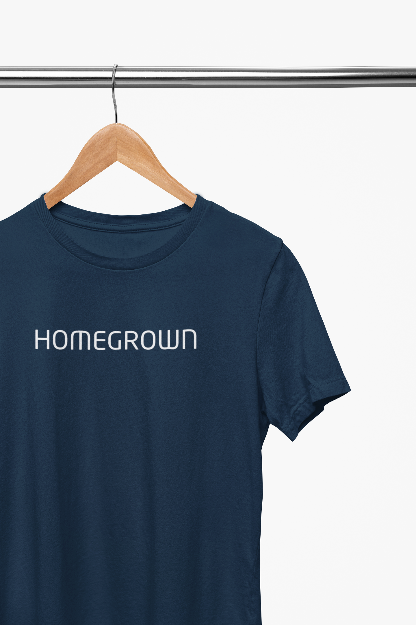 Homegrown - Evoke Bean Unisex Regular Fit Printed Graphic T-Shirt – Navy Blue